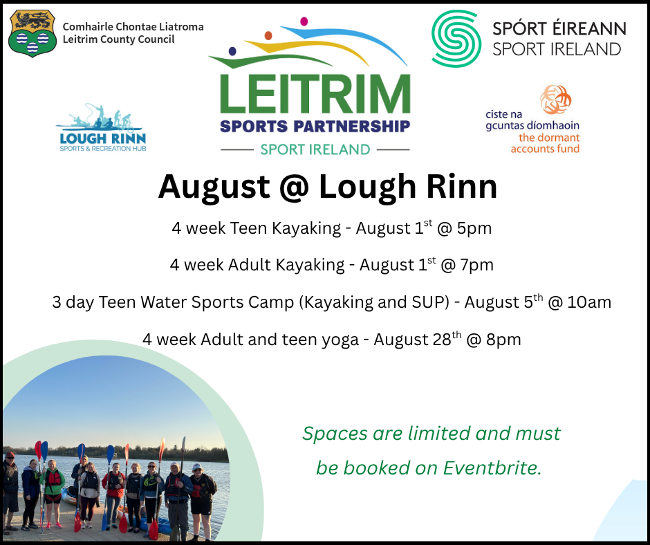 August at Lough Rinn Sports Hub 