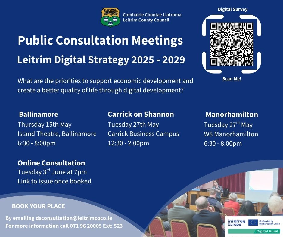Leitrim Digital Strategy 2025-2029 Public Consultation Meetings