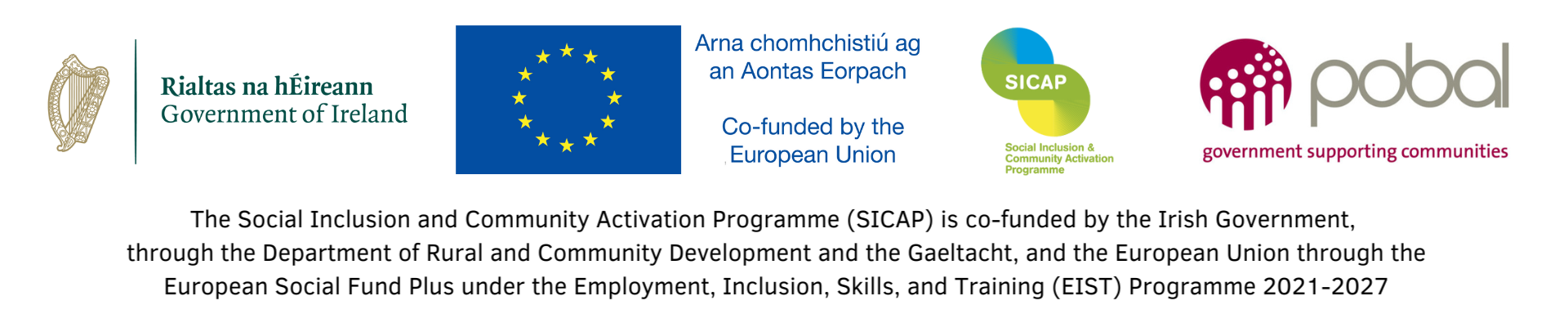 SICAP logos and strapline